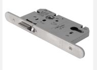  MORTICE AUTO N/LATCH 60mm B/SET RAD SS
