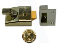  Rim Nightlatch Deadlocking With Cylinder Brasslux