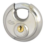 ASEC Disc Padlock 70mm 10mm Shackle SS