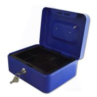 ASEC AS6102 Cash Box 250x90x200mm Blue