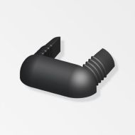 ALFER Small End Caps Coaxis (Pair) Black