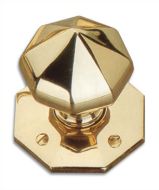  1068 Octagonal Mortice Furn 64mm PB