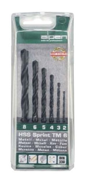 ALPEN Bit Set HSS 2.0-8.0mm 6pc