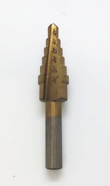  Step Drill 1/2in 6 Step Titanium HSS