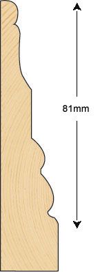  Architrave 96x21mm