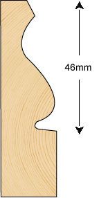  Architrave 71x21mm