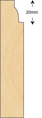  Skirting 96x21mm