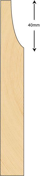  Skirting 145x21mm