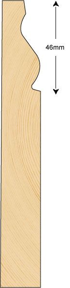 Skirting 145x21mm