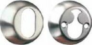 ASSA Out & In Cylinder Ring Set 18mm Satin Chrome