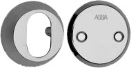 ASSA Out Cylinder Ring & In Blind Rose13mm Satin Chrome