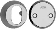 ASSA Out Cyl Ring & In Blind Rose 16mm Satin Chrome