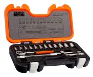 BAHCO S160 Socket Set 1/4in Drive 16pc