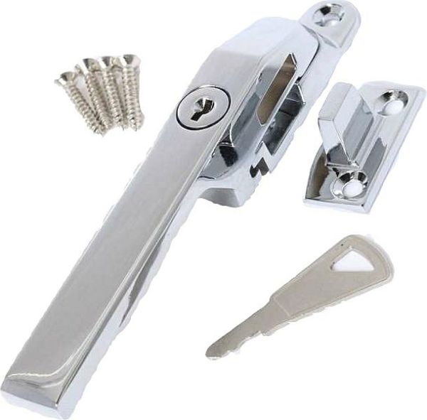 BASTA Lockable Casement Fastener Polished Chrome