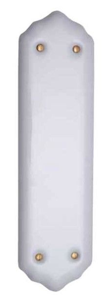  Finger Plate 289mm White Plain