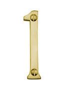  Numeral Face Fix 76mm No.1 Polished Brass