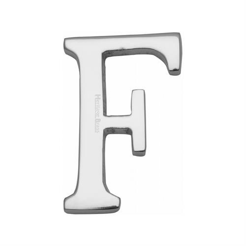 HERITAGE BRASS C1565 2 F-PC Letter F Pin Fix 50mm CP