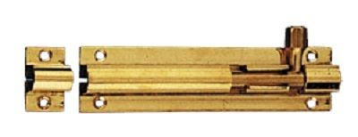  Straight Barrel Bolt150 X 38mm Polished Brass
