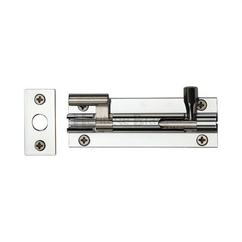 HERITAGE BRASS C1592 4-PC Barrel Bolt Necked 100x32mm CP