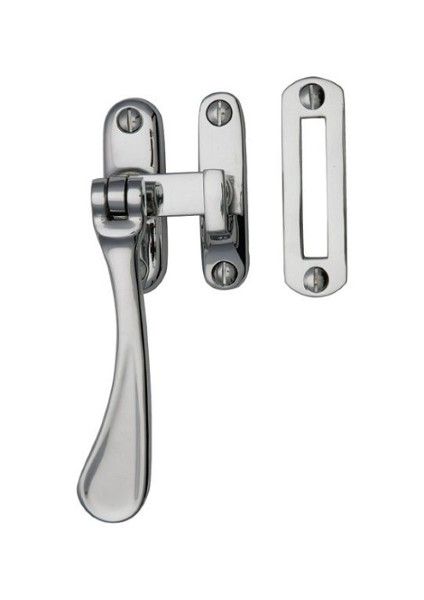  Casement Fastener Hook/Mort 121mm Polished Chrome