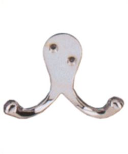  Double Robe Hook 64mm Polished Chrome