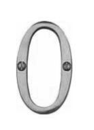  Numeral Face Fix 76mm No.0 Polished Chrome