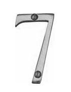  Numeral Face Fix 76mm No.7 Polished Chrome