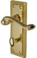  Georgian Lever B/Room Furn 152x52mm P/Brass