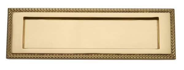  Letter Plate 10x3 Georgian Polished Brass