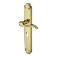 HERITAGE BRASS MM824-PB Verona Long Lever Furn Lock PB