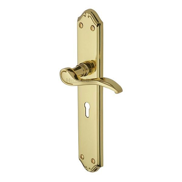 HERITAGE BRASS MM824-PB Verona Long Lever Furn Lock PB