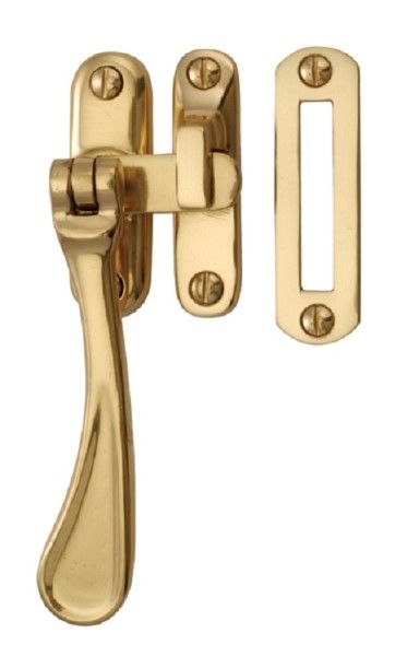  Casement Fastener C/W Mortice Plate Brass