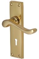  Bedford Lever Lock Furn 154x40mm Polished Brass