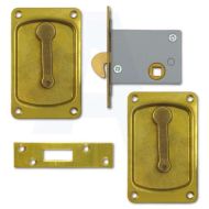 WILLENHALL LOCKS Sliding Hook Latch Locking Snib 64mm Brass