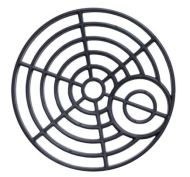  Gulley Grid Round 150mm Black