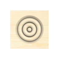  Architrave Block Bulls Eye Pine 85x85x22