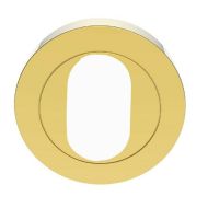 CARLISLE BRASS AA2 Escutcheon Oval (50x10) Con/fix PB