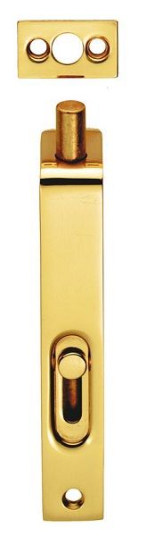 CARLISLE BRASS AA79 Flush Bolt (sunk) 102x15mm Polished Brass