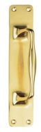  Pull Handle On Back Plate Polished Brass
