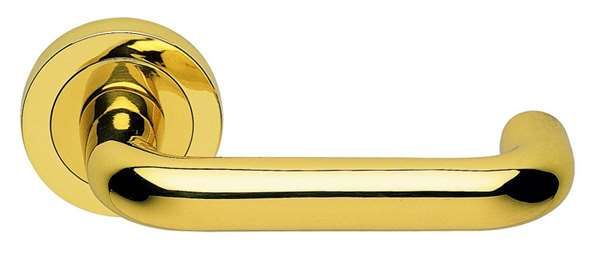 Studio H Lever On Rose Polished Brass