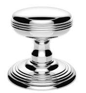 CARLISLE BRASS Delamain Ringed Knob C/f Rose Pc 57mm