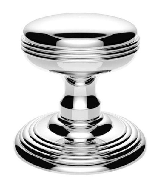 CARLISLE BRASS Delamain Ringed Knob C/f Rose Pc 57mm