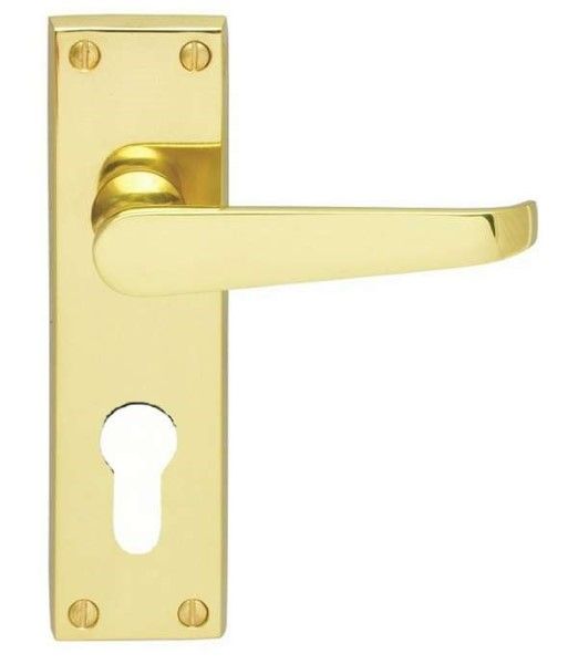  Victorian Lever Furniture Euro Polished Brass