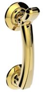 CARLISLE BRASS M43 Door Knocker On Rose PB