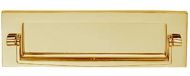CARLISLE BRASS Letter Plate 10x3 With Knocker Polished Brass