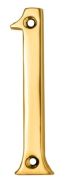 CARLISLE BRASS N1PVD Numeral 76mm No.1 Stainless Brass PVD