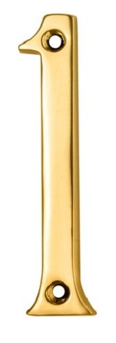 CARLISLE BRASS N1PVD Numeral 76mm No.1 Stainless Brass PVD