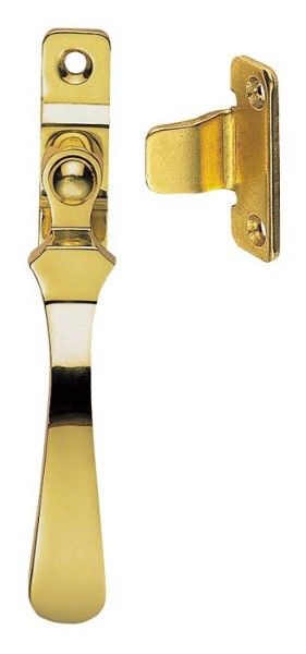  Casement Fastener Wedge Locking Polished Brass