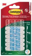 COMMAND Clear Outdoor Decorating Clips Pk20