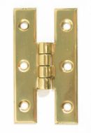  H Hinge 64x35mm Polished Brass